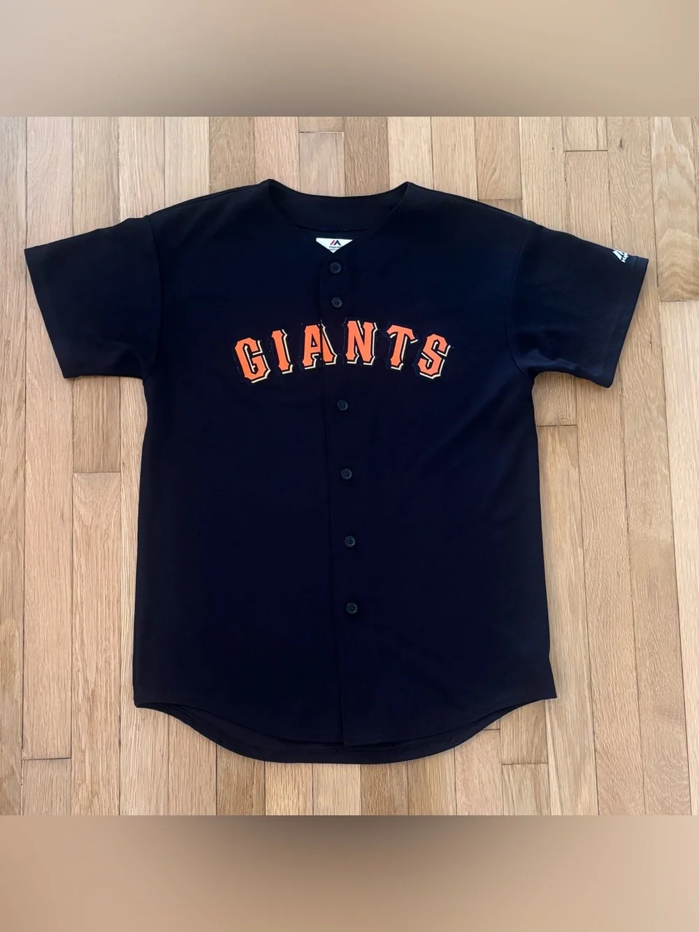 San Francisco Giants Majestic Baseball Jersey Black Orange Youth XL Alternate